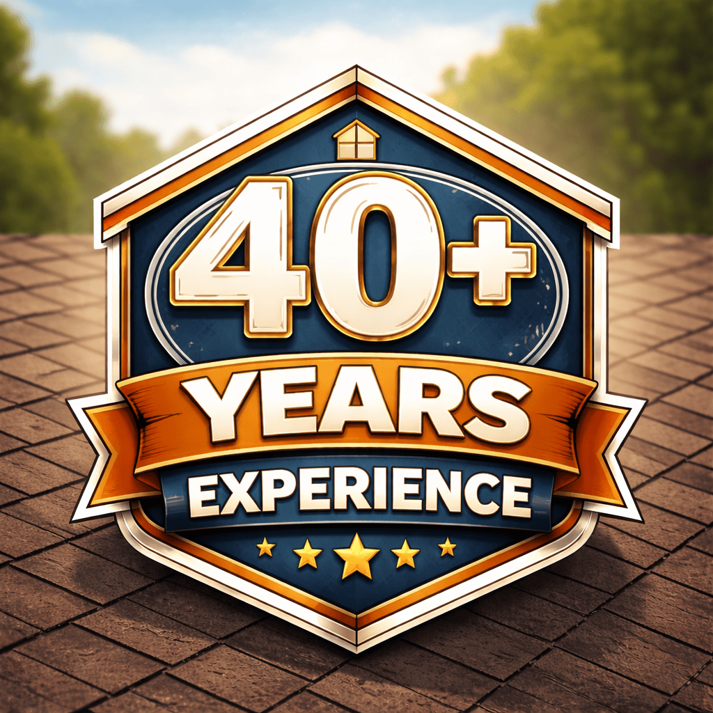 40+ years of expertise badge